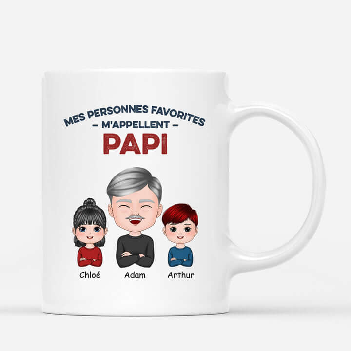 Idée cadeau homme 40 ans Mug Mes Personnes Favorites Papi Personnalisé