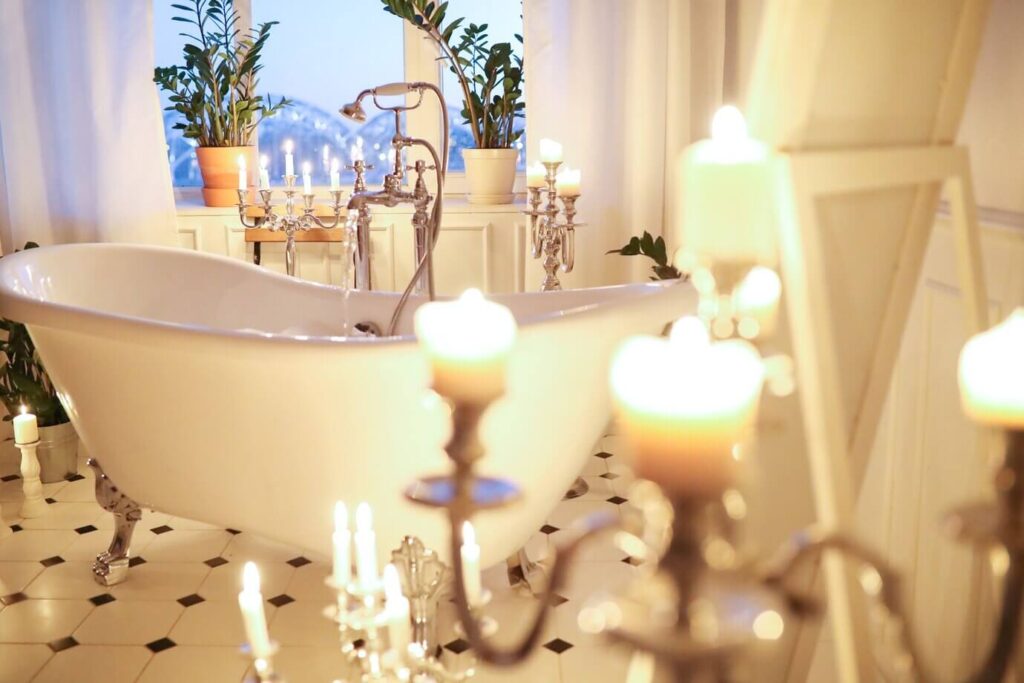 Des bougies parfumées pour une atmosphère relaxante et romantique