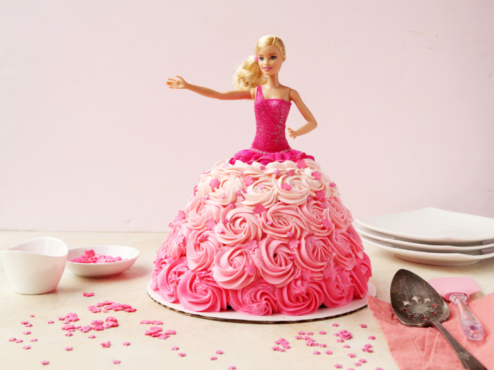 Gâteau Barbie robe