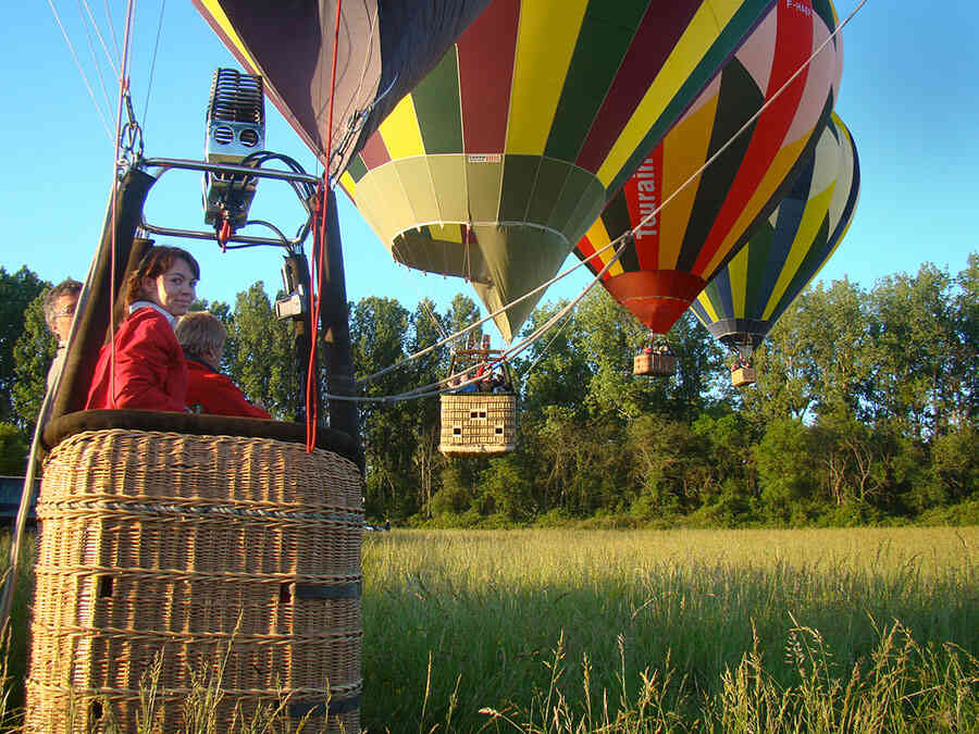 Excursion en montgolfière