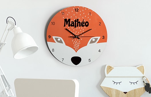 Horloge murale personnalisée