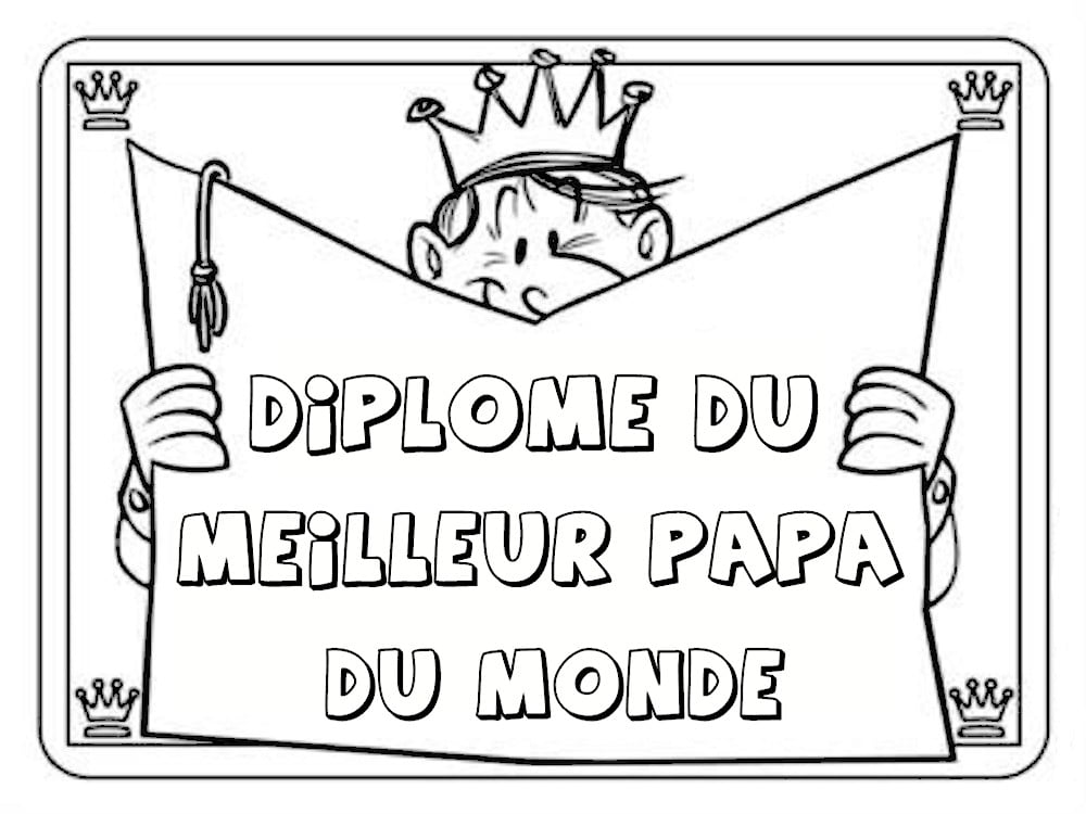 Coup de "Meilleur Papa" en papier mâché